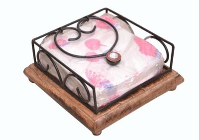 

Gadget Deals 1 Compartments Wood Napkin Holder(Brown)