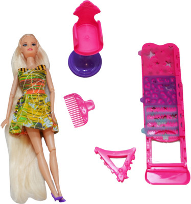 

qexclusive BARBIE DOLL HAIR COLOR CHANGING(Multicolor)