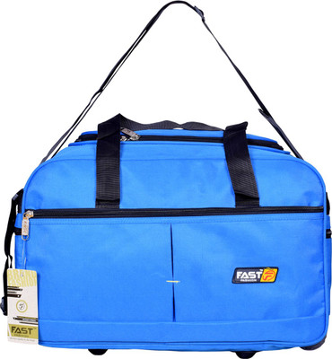 

Fast Fashion (Expandable) CLASSY BLUE MEDIUM SIZE DUFFLE BAG Duffel Strolley Bag(Blue)