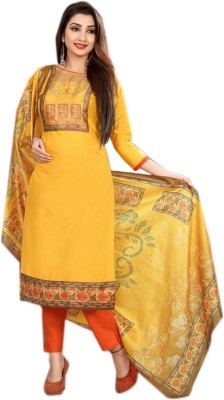 BKRKJ Cotton Silk Printed Salwar Suit Material