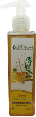 

Pure Organics Lemon Face Wash (Anti Acne & Oil Control) 200ML for Men & Women Face Wash(200)