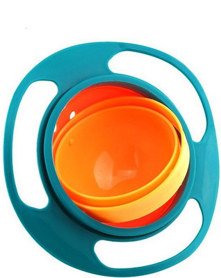 

Lodestone Magic Bowl 360 Degree Rotation Spill Resistant Gyro Bowl with Lid For Toddler Baby Kids Children - Plastic(Green)