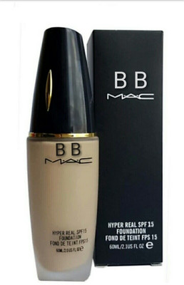 

BB MAC HYPER REAL SPF 15 NATURAL BEAUTY FOUNDATION FOR ALL SKIN TONE (1 PACK OF 60 ML) & (ONE DEVAS BEAUTY SPONGE PUFF) Foundation(CREAM)