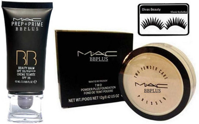 

MAC BB PLUS ORIGINAL HIGH QUALITY WEIGHTLESS MOUSSE FOUNDATION 70 ml PRO-PREFERRED WHITE Foundation (NC-) Loose Powder Foundation (32 G )SPF 15 FOR ALL SKIN TONE Foundation(NATURAL)
