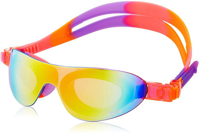 

TYR Kids SwimShades Mirrored Googles, Rainbow/Fluro Yellow/Fluro Orange Swimming Goggles(Multicolor)
