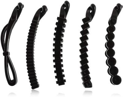 

Rapunzel Set of 5 Beautiful Banana Hair Clips Banana Clip(Black)