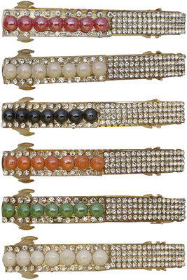 

AccessHer Rhinestone Stones Used Multicolored Hair Barrettes Hair Clip(Multicolor)