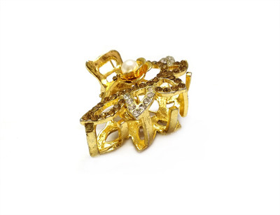 

DUMOLSON Stylish Hair Clutcher Hair Claw(Gold)