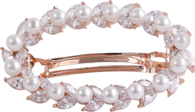 

Go India Store BP00005 Hair Clip(Gold, White)