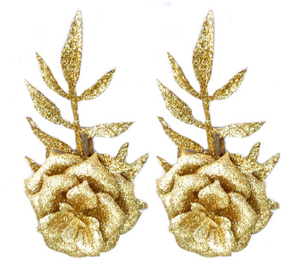 

Rapidsflow® Hair Clips For Women/Flower Clips For Women/Hair Accessories For Women And Girls Set Of 2pc Tic Tac Clip(Gold)
