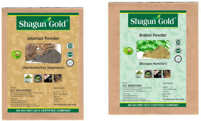 

Shagun gold 100% Pure Natural Brahmi & Jatamansi powder 200g for hair growth & hair coloring(200 g)