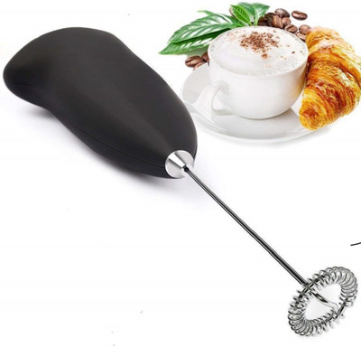 

Powernri Electric Milk /Handheld Milk Wand Mixer Shaker for Latte Coffee Hot Milk ( 3 Hand Blender(Black)