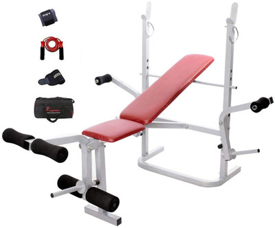 

Lifeline Multi Gym Bench 308 | Bundles With Gym Bag, Sweat Belt And Accessories ( 4 items ) Home Gym Combo(100 - 120 kg)