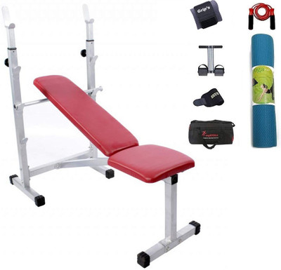

Lifeline Bench 307 | Bundles With Yoga Mat, Wrist Support And Accessories (6 items) Home Gym Combo(100 - 120 kg)