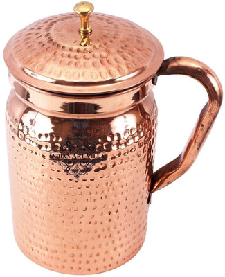 

IndianArtVilla Copper Hammered Apex Jug Water Jug(1.8 L)