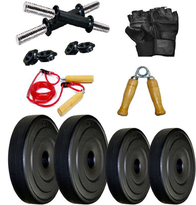 

WOLPHY 8 KG DUMBBELL SET WITH ACCESSORIES Home Gym Kit