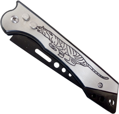 

MAMTA Tiger Print Folding Knife For Camping and Survival Survival Knife(Black)