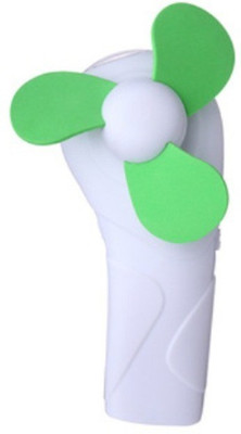 

Moonshine Mini Cooling Fan Outdoor Camping Portable Hand-held Cool Fan with LED Light - Green(Green)