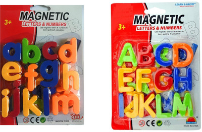 

Gencliq Kid's Magnetic Learning Small Letters and capitalAlphabets(Multicolor)
