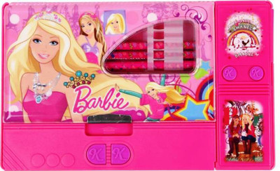 

Global Kids PRINCESS JUMBO MULTI FUNCTION TRANSPARENT WINDOW Art Plastic Pencil Box(Pink)