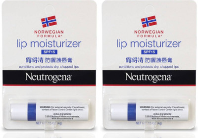 

Neutrogena Lip Moisturizer 4 g (Pack of 2) Natural Flavor(Pack of: 2, 4 g)
