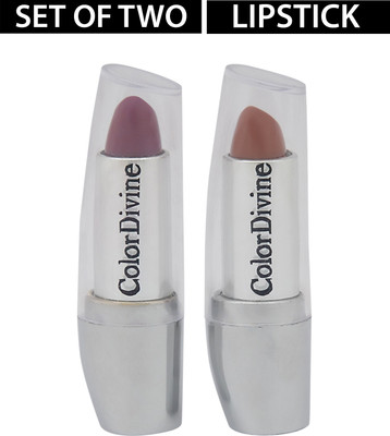 

Color Divine Set of 2 Lipsticks(Brown, Maroon, 7 g)