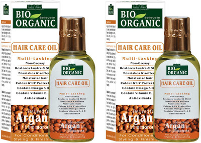 

Indus Valley BIO Organic Hair Care Argan Oil - Twin Pack(120 ml)