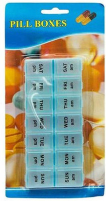 

OTC OTC7DayPill BoxBlueAMPM Medicine Dispenser
