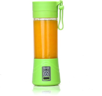 

SSD Portable USB Juicer Blender 380 ml Bottle with USB Charging Cable (Multi Color) 0 Juicer Mixer Grinder(Green, 1 Jar)