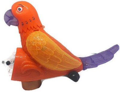 

K&P Collection Musical Parrot with 3D lights N600(Multicolor)