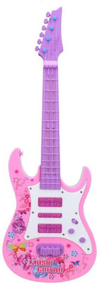 

ExaltedCollection Kids Battery Operated Musical Guitar Battery Operated With Light & Sound (Pink)(Pink)
