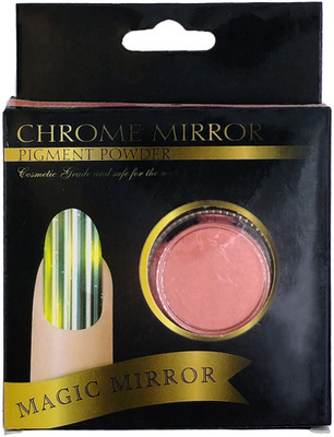 

One Personal Care Chrome Mirror Pigmented Reddish Orange Powder | Nail Art 04(Reddish Orange)