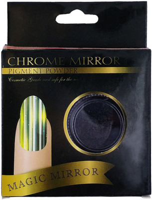 

One Personal Care Chrome Mirror Pigmented Black Powder | Nail Art 06(Black)