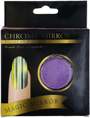 

One Personal Care Chrome Mirror Pigmented Purple Powder | Nail Art(Purple)