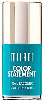 

Milani Color Statement Nail Lacquer, Tattle Teal, 0.34 Fluid Ounce sky blue