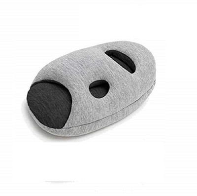 

Connectwide OSTRICH Mini Travel Pillow Ergonomic & Adjustable for Airplanes, Car, Neck Support for Flying, Power Nap Head Pillow, Super Soft Fleece Power Nap Office, Auto, Bus, Train, Office Napping, Camping, Wheelchairs Neck Pillow(Grey)