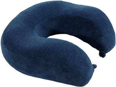 

MEDITIVE memory foam neck support U shape travel pillow Neck Pillow(Blue)