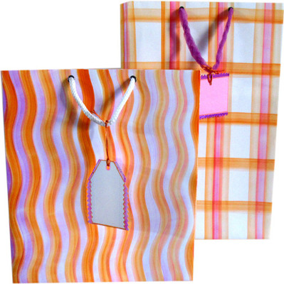 

Dushaalaa Printed Party Bag(White, Orange, Pink, Pack of 2)
