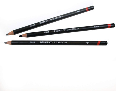 

Derwent Charcoal Pencils, Metal Tin, 6 Count (0700838) Pencil(Black)
