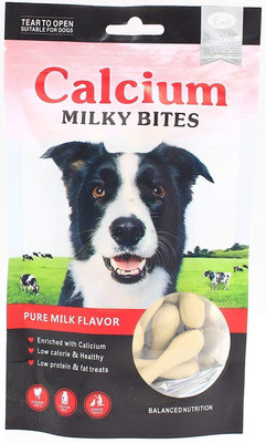 

Foodie Puppies Calcium Milky Bites Soft Bones Dental Snacks for Dogs, 100g (Mini) Milk Dog Chew(100 g, Pack of 1)