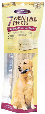 

Foodie Puppies VEGEBRANDS Flavored Dental Bone for Dogs, 100g (Milk) Milk Dog Chew(100 g, Pack of 1)
