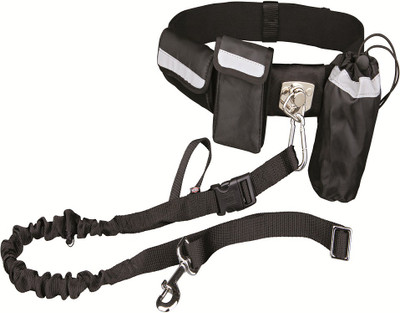 

Trixie Hands Free Wa Plain Dog Collar Charm(Black, Round)