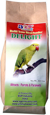 

JiMMy Refill Your Bird Feeder - Delight - 400 GM - Wild Bird Food - For Parrot & Parakeets 400 g Dry Bird Food