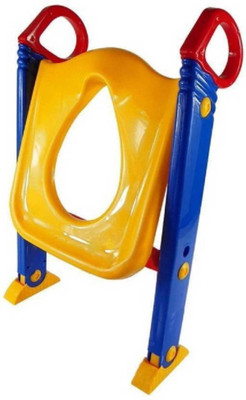 

ShopyBucket Plastic Foldable Potty Step Trainer Toddler Training Seat Stool Boys Girls Cushion Kids Toilet Ladder Potty Seat (Multicolor) Potty Seat(Multicolor)