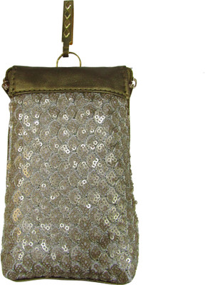 

Deepsum Wedding Party Saree Clutch Mobile Pouch Waist Clip Ladies Purse Gift For Women Mobile Pouch (Gold) Mobile Pouch(Gold)