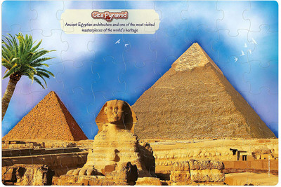 

KHELKHILONENX Giza Pyramid Premium Giant Floor Puzzle Game | Creative Challenging Puzzles for Kids(Above 3 Years)(54 Pieces)
