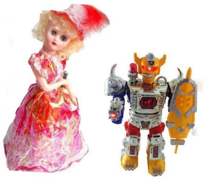 

skyler Combo Of Dancing Robot beat the megnum With musical doll for kids(Multicolor)