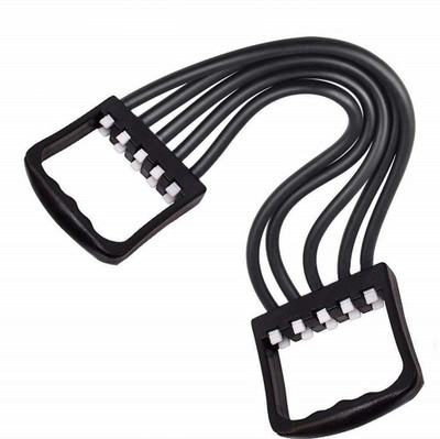 

Healthline Premium Quality Pull String - Body Building Chest Expender Resistance Tube(Black)