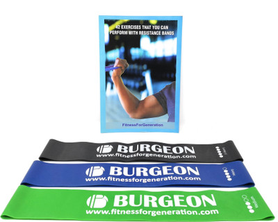 

burgeon RESIS01 Resistance Tube(Green, Blue, Black), Black;blue;green