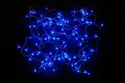 EmmEmm 50 LEDs 9.14 m Blue Steady String Rice Lights(Pack of 5)